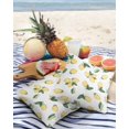 thumbnail image 3 of Summer Yellow Fruit Lemon with Green Leaves Outdoor Pillow Covers Set of 2, Decorative Waterproof Throw Pillow Case, White Cotton Linen Soft Cozy Cushion Pillowcases, 3 of 6