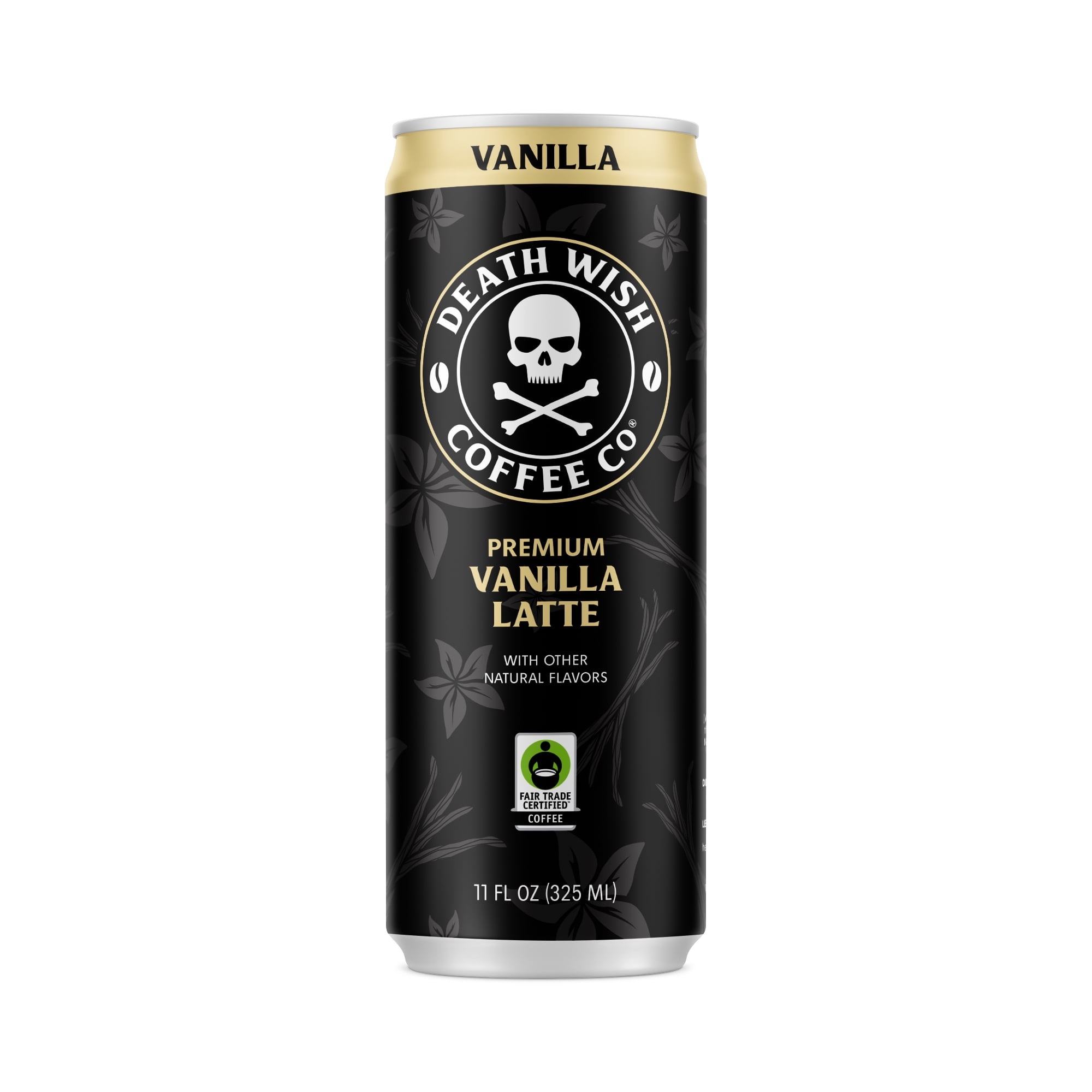 Death Wish Coffee Co., Premium Vanilla Latte, 100% Colombian Cold