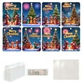 thumbnail image 2 of Christmas Money Holder Cards, Christmas Gift Cash Wallets With Plastic Cover And Double-Sided Tape, Cute Holiday Graphic Envelopes For Checks Bills Cards Party Supplies Christmas Decorations, 2 of 8
