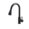 thumbnail image 1 of Pull Out Kitchen Sink Faucet With 3 Modes, Water Outlet Spout 360 Degree Rotation, Matte Black Kitchen Bar Water Mixer Tap ,Versatile Features, 1 of 7