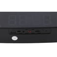 thumbnail image 3 of Altavoz Bluetooth para computadora, subwoofer HiFi, altavoz dinámico RGB para juegos de PC con radio FM, reloj despertador, 13 teclas mecánicas, color negro, 3 of 14
