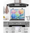 thumbnail image 5 of nqOlkjepod Large Induction Cooktop Protector Mat 36"x21", Blue Yellow Spring Floral Stove Top Covers for Electric Stove, Watercolor Summer Botanical Stove Burner Cover Mats, Glass Top Stove Cover, 5 of 8