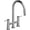 Chrome, variant on Riobel Az400 Azure 1.5 GPM Widespread Bridge Pull Down Kitchen Faucet - Chrome