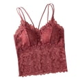 thumbnail image 7 of ChoXxx Women's Lace Backless Camisole Removable Padding Braless Strap Casual Red M, 7 of 7