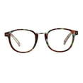 thumbnail image 2 of Womens Flower Pattern Thin Plastic Horn Rim Reading Glasses Red Pink 1.5, 2 of 4