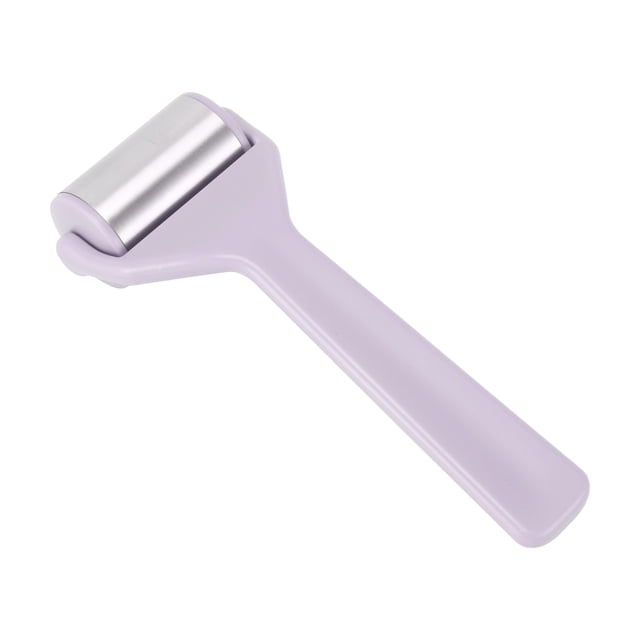 Unique Bargains 1 Pc Rodillo Facial Duradero para Mujeres para Salón de Belleza Vacaciones Baño Viaje ABS Acero Inoxidable 304 Púrpura