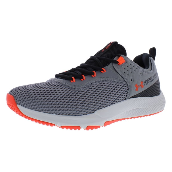 Under Armour Mens Charged Focus Cross Trainer 12 Concrete Gray Flux Phoenix Fire