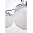thumbnail image 3 of Eclipse 6 Lights Chrome Pendant With Frosted White Glass, 3 of 5