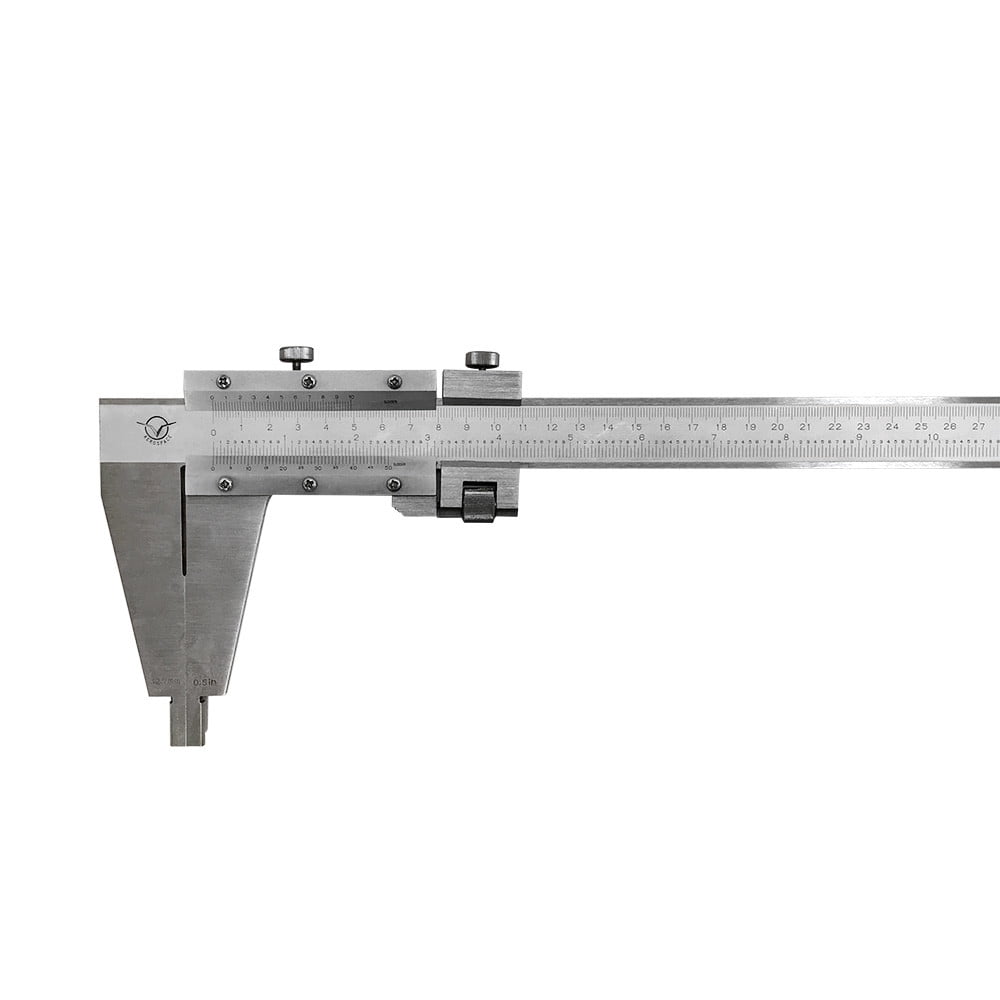 12"/ 300mm INCH METRIC HEAVY DUTY VERNIER CALIPER 2.9" Jaw Depth