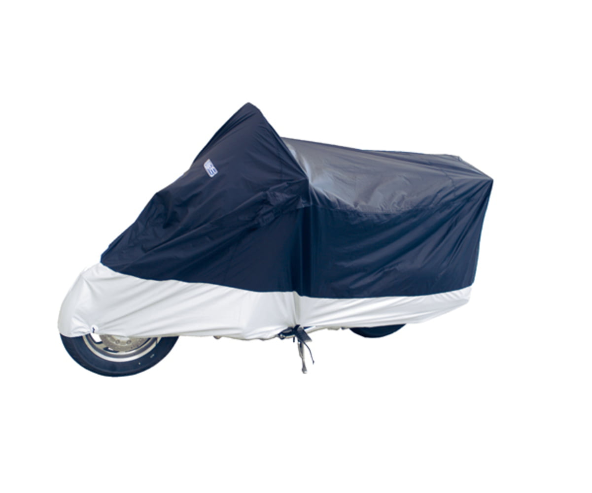 WPS DELUXE MOTORCYCLE COVER X-L BL ACK/SILVER 0111387 