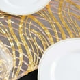 thumbnail image 5 of Efavormart 12"x108" Rose Gold Wave Mesh Table Runner With Embroidered Sequins, 5 of 6