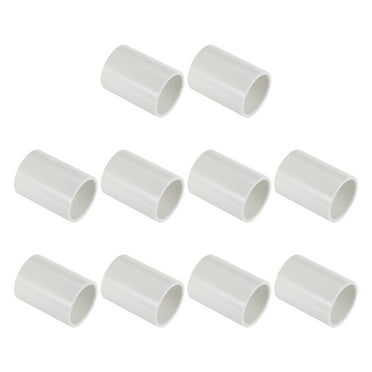 Uxcell 1" PVC Pipe Fitting Coupling Adapter 10 Pack Straight Pipe Slip Socket Connector