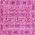 thumbnail image 1 of Ahgly Company Indoor Square Abstract Pink Modern Area Rugs, 3' Square, 1 of 4