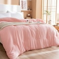 thumbnail image 5 of Summer Cooling Quilt | Washable Lightweight All-Season Comforter | 98% Cotton 2% Spandex | Breathable for Hot Sleepers | 200x150cm (78.74x59.05in) | White Pink Gray, 5 of 6