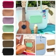 thumbnail image 7 of Cute 2Pack Compact Hard Shell Carrying Case for Small Electronics, Earbuds, USB Drives, Black Zipper Pouch with Carabiner Clip Stationery Set Bulk Stationery Supplies Set for Office and School, 7 of 7