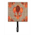 thumbnail image 1 of Thanksgiving Turkey Fleur de lis Leash Holder Or Key Hook, 1 of 1