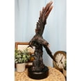 thumbnail image 2 of Large Wings of Glory Bald Eagle Diving Towards Mountain Statue With Base 17"H, 2 of 8