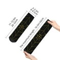 thumbnail image 4 of Pofeuu Golden Spider Web Print 30cm Socks, Adult Running Hiking Socks for Youth and Adult, 4 of 7