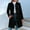 Black, variant on Winter Jacket for Women Elegant Woolen Trench Coat Long Cardigan Single Breasted Peacoat Christmas Gift Gray