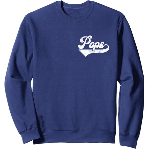 Velto Mens Pops Vintage Retro Fathers Day For Papa Grandpa Unisex Crewneck Sweatshirt All Size S-5XL