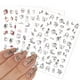 thumbnail image 2 of 1 Uds imagen de grafiti diseño de cara de mujer pegatinas de uñas abstractas manicura decoración de uñas pegatinas de agua consejos DIY Decoratia Tan Jianjun unisex, 2 of 2