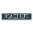 thumbnail image 2 of Beach Life Novelty Sign, Metal Wall Decor - 4x18 inches, 2 of 4