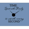 thumbnail image 3 of TIME SPENT WITH FAMILY WITH WORTH EVERY SECOND #3, WALL DECAL, HOME DECOR 6, 3 of 5