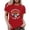 a-Red29375, variant on VNKIDY Women's T-Shirt Letter Graphic Short Sleeve Tees Crewneck Casual Soft Lightweight Top For Daily Outdoor Wear Classic Top