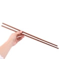 thumbnail image 3 of Restaurant Bamboo Hot Pot Noodle Serving Chopsticks Brown 42cm Length Pair, 3 of 3