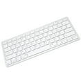thumbnail image 1 of Cordless Keyboard Mini Portable White Computer Keyboards for  OS X IOS, 1 of 8
