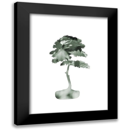 Phillip, Jamie 12x14 Black Modern Framed Museum Art Print Titled - Aqua Tree 4
