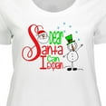 thumbnail image 4 of Inktastic Dear Santa I Can Explain Cute Snowman and Snowflakes Women's Plus Size T-Shirt, 4 of 5