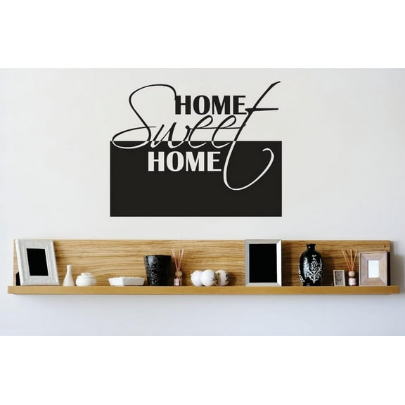 Custom Wall Decal Vinyl Sticker : Home Sweet Home Image Quote Mural 12x12"