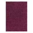 thumbnail image 4 of Unique Loom Solid Shag Collection Area Rug (7' 10" x 11' Rectangle Eggplant Purple), 4 of 6
