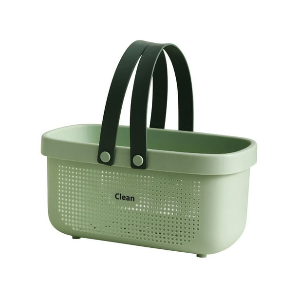 Cesta organizadora portátil para ducha y baño con asa de transporte. Estante de ducha de ABS para champú, gel de ducha, toallas y paños.