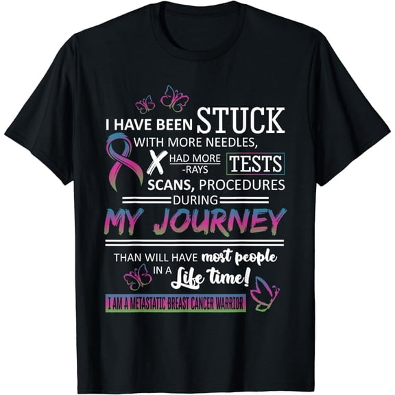 My Journey I Am A Metastatic Breast Cancer Warrior T, T-Shirt T-Shirt mens t rt men，black，women，misfits，journey ，boys