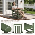 thumbnail image 4 of SERWALL Oversized Outdoor Rocking Chairs Set of 2 for Adults, HDPE All Weather Patio Rockers for Porch Garden Lawn, Avocado, 4 of 9