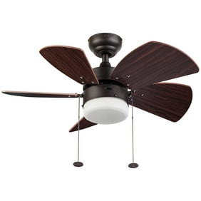 Hampton Bay Lonestar 52 Aged Copper And White Rock Ceiling Fan With Etched Glass