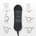 thumbnail image 6 of MCombo Triple Motor Power Lift Recliner for Short Elderly, Adjustable Headrest, Fabric 7631 (Coffee, Small), 6 of 10