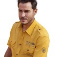thumbnail image 2 of Atlas For Men - Camisa de Piloto de Popelina para Hombre (Ocre), 2 of 3