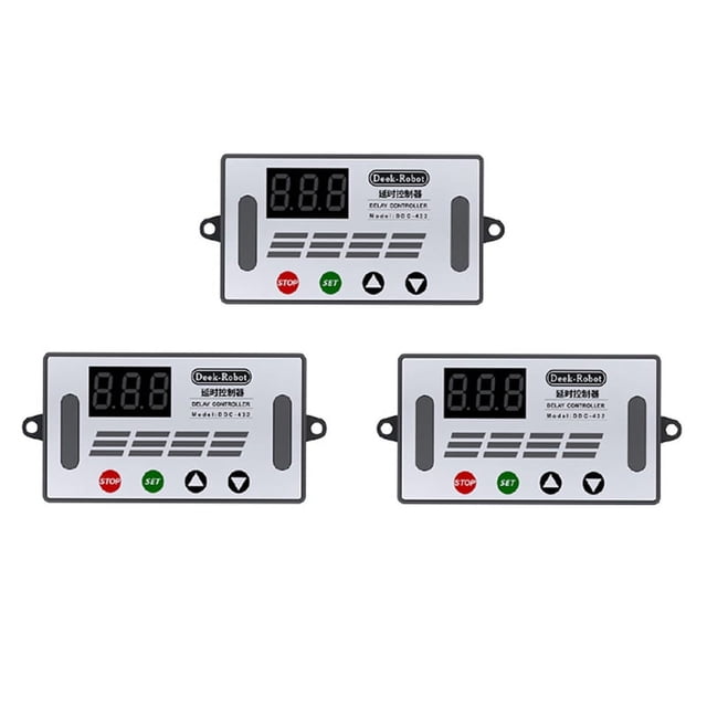 3X DDC-432 Dual MOS LED Digital Delay Controller Time Delay Relay Trigger Timer Delay Switch,3 x DDC-432 Time Relay,Gray