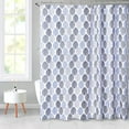 thumbnail image 6 of GlowSol Shower Curtain 72 inches Long Fabric Fall Shower Curtains Scandi Leaf Print Heavy Duty Shower Curtain for Bathroom Bathtub, Navy Blue, 1 Set, 6 of 6