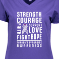 thumbnail image 4 of Inktastic Turners Syndrome Awareness Strength Courage Support Women's V-Neck T-Shirt, 4 of 5