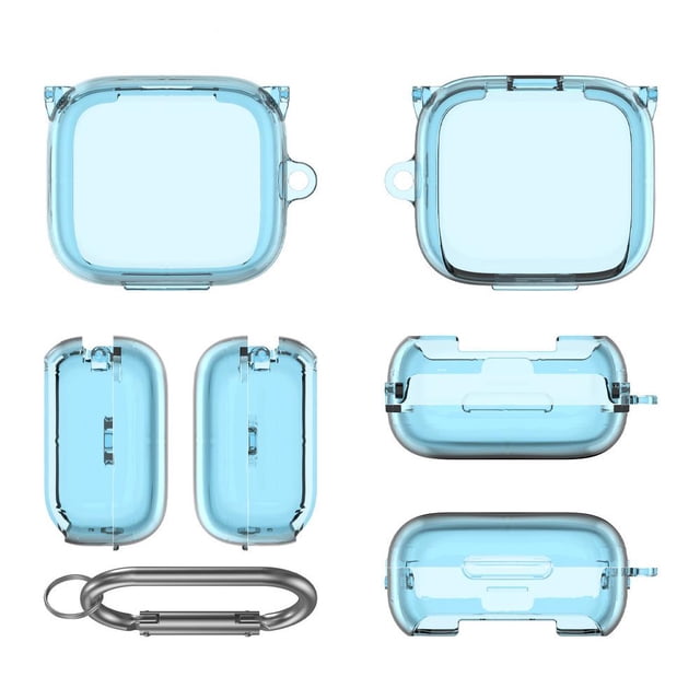 Durable Transparent AirPods Case Cover with Hook for Anti-Scratch Drop Protection and Portable Carrying