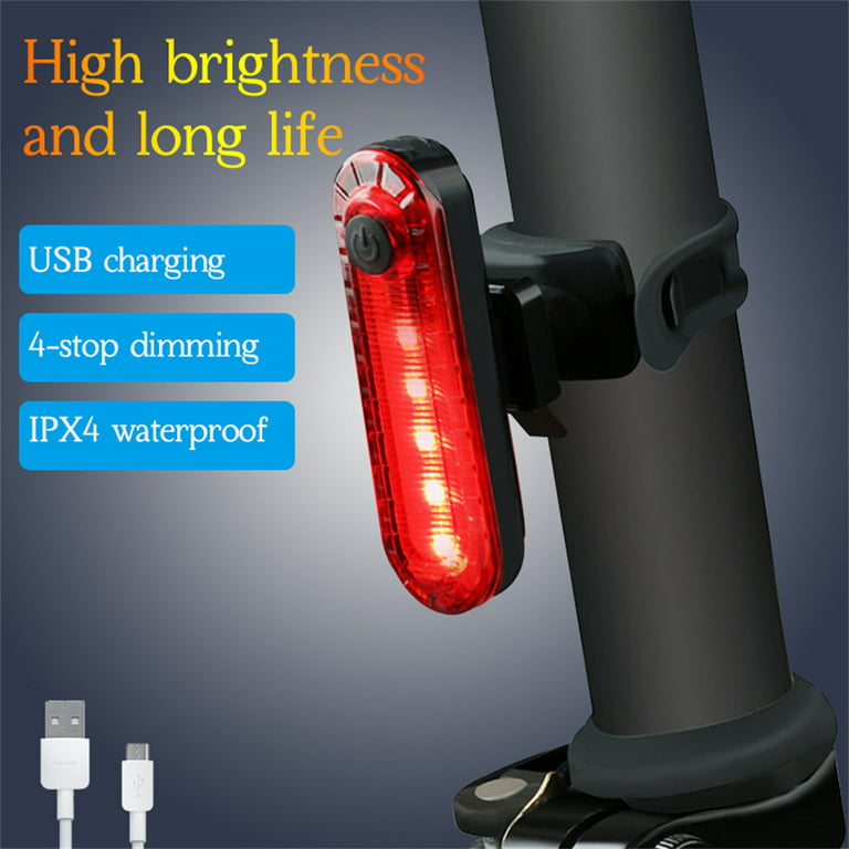120 Lumen Bicycle Rear Light USB Rechargeable Waterproof MTB Bike Taillight  Ciclismo Luz Trasera Bicicleta Bicycle Accessories