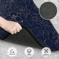 thumbnail image 2 of Daiia Navy Dark Blue Printed Car Floor Mats Set of 4, Durable Non Slip Auto Floor Carpet, Car Interior Carpets Proof Foot Pads Anti-Slip Cushion Automoetive Accessories, 2 of 6
