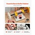 thumbnail image 2 of Pulidora de sobremesa VEVOR 1/2 HP 0-8000 RPM con juego de accesorios, 2 of 9