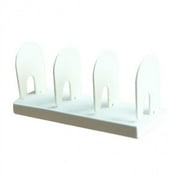 Almencla 4xDollhouse Desktop Bookshelf Miniature 1:12 1:8 1:6 for Girls Boys Children White