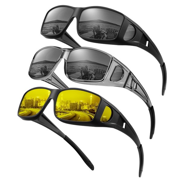 Gafas de Sol Polarizadas KALIYADI para Sobrepuesto Hombre y Mujer