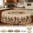 thumbnail image 1 of Mantel – Funda de mesa, estampado impermeable de huevo de conejo de Pascua, estilo limpio y fresco, poliéster, 1 pieza, 60x60 pulgadas, 1 of 5